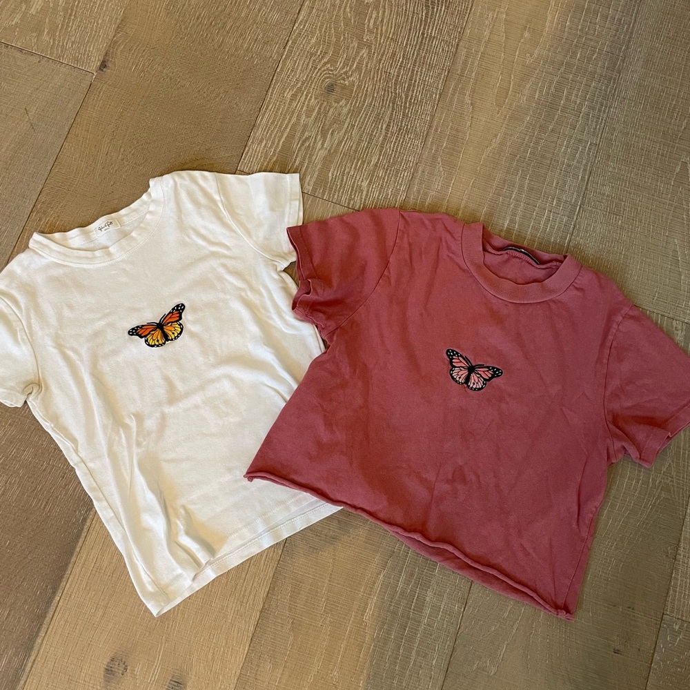 Brandy Melville Butterfly Tees